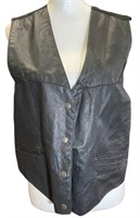 Vintage Satrel Leather Vest M