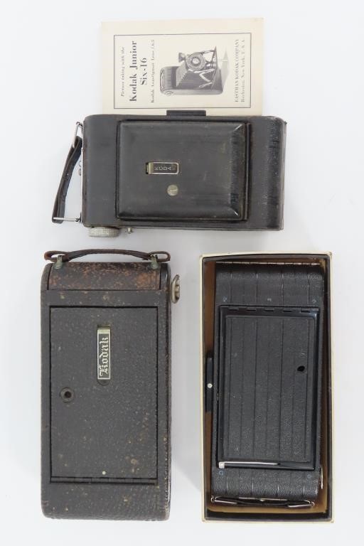 3 Vintage Kodak Cameras