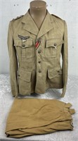 WWII German Luftwaffe Flying Troops Jacket & Pants