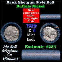 Buffalo Nickel Shotgun Roll in Old Bank Style 'Bel