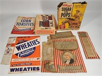 ASSORTED LOT OF VINTAGE CEREAL BOXES