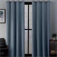 Blackout Curtain - Blue/Grey