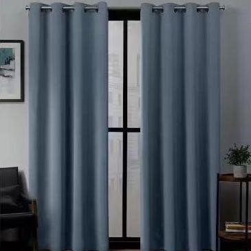 Blackout Curtain - Blue/Grey