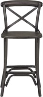 Stone & Beam Industrial Barstool, 42"H, Black