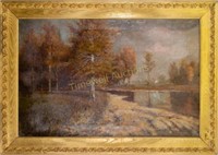 Oil on canvas attributed to Charles P. Appel