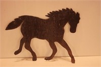 Metal Horse Decor 12" T