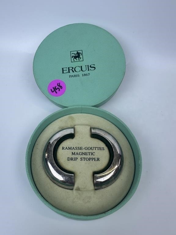 Ercuis Magnetic Wine Drip Stopper In Box