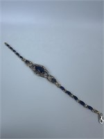 Sapphire Bracelet Marked 925