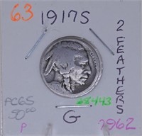 1917-S Buffalo Nickel