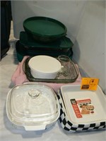CORNING CASSEROLE, OVEN-TO-TABLE STONEWARE (NEW