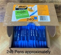Box of BIC Round Stic Pens
