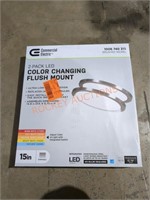 Commercial 2 Pack LED Color Changing Mount