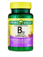 Spring Valley Vitamin B12 Quick-Dissolve Tablets