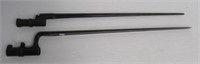 (2) Military bayonets, one marked US, one marked