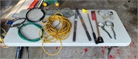 Garden Tools and Lead Cord