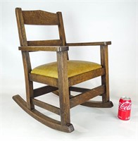 Mission Oak Child's Rocking Chair