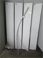 5 LYNCAR CURVED SHOWER RODS W HARDWARE