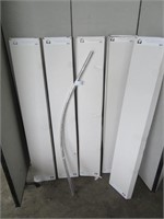 6 LYNCAR CURVED SHOWER RODS W HARDWARE