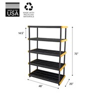 Project Source Heavy Duty 5-Tier Utility Shelving