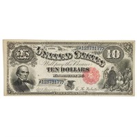 FR 110 1880 $10 JACKASSLEGAL TENDER USN GEM UNC