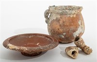 Ancient Redware Pottery Articles, 4