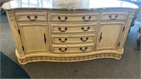 Marble Top Combo Dresser 6 Drawer Chest