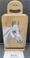 Core Cutting Board Set with stand Holder; Horse