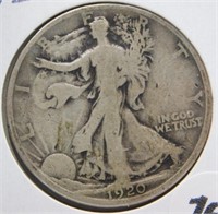 1920-D Liberty Walking Half Dollar.