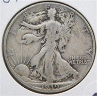1939-D Liberty Walking Half Dollar.