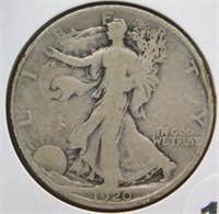 1920-S Liberty Walking Half Dollar.
