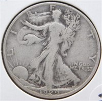 1929-D Liberty Walking Half Dollar.