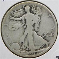 1918-D Liberty Walking Half Dollar.