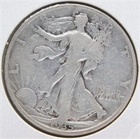 1935-D Liberty Walking Half Dollar.