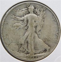 1937-S Liberty Walking Half Dollar.