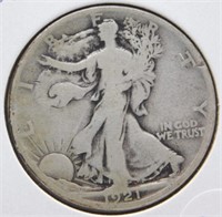 1921-S Liberty Walking Half Dollar.