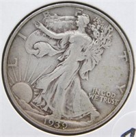 1939-S Liberty Walking Half Dollar.