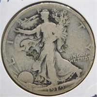 1919 Liberty Walking Half Dollar.