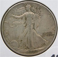 1942 Liberty Walking Half Dollar.