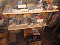 2 - Shelves of Trophy Parts, Rods, Plus Items on
