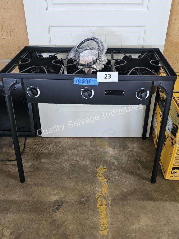 triple  propane cooker stand