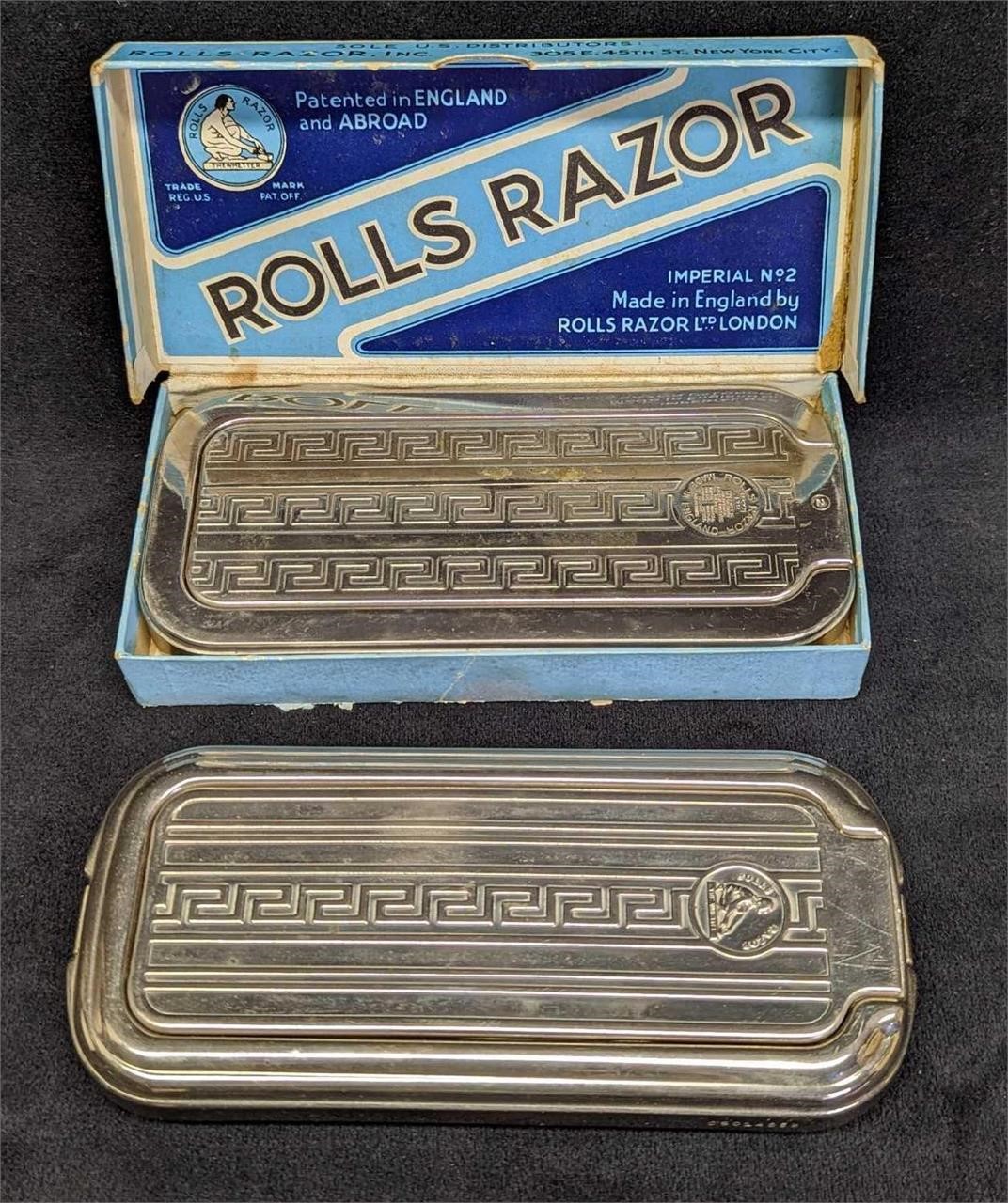 2 Vintage Rolls Razor Made In England