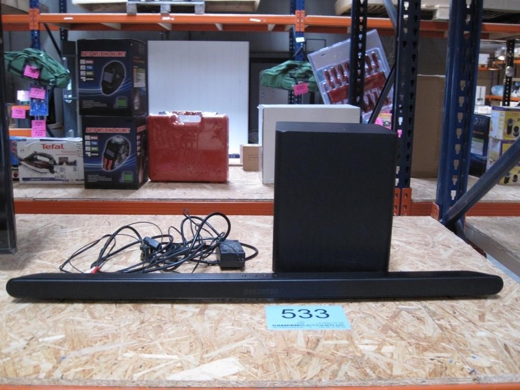 kaste Enrich Takt Nordklang soundbar SB400 med trådløs subwoofer | Campen Auktioner A/S
