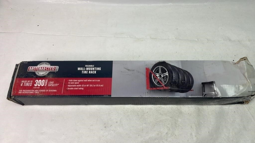 Motomaster wall mounting tire rack