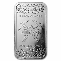 5 oz. Pioneer Metals Silver Poured/Cast Bar