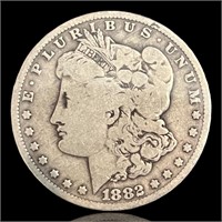 RARE 1882-O Morgan US 90% Silver Dollar Coin