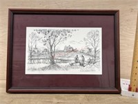 Terry redlin 1996 framed picture