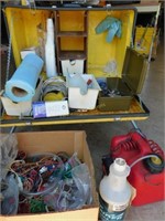 Fiberglass work station box w/R/C supplies &