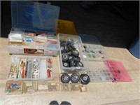 R/C model airplane parts, wheels, springs, screws