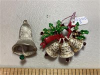 2 Dodds Christmas brooches