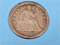 1856 Seated Liberty Silver Dime